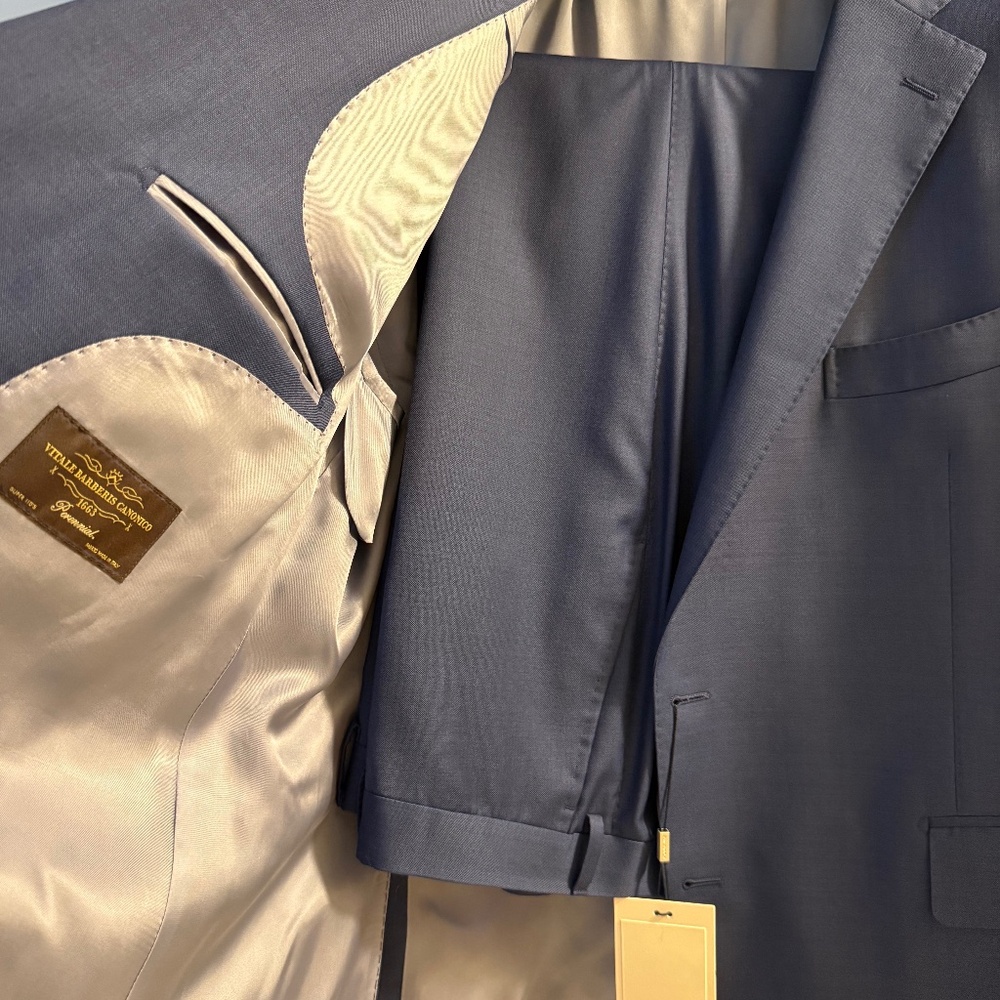 Men's Slim Fit Blue Suit - Tullio Tinti
